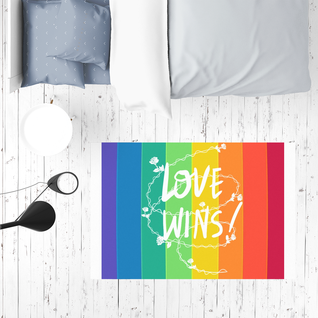 Love Wins Sublimation Mat / Carpet / Rug / Play Mat / Pet Feeding Mat - IAKAM