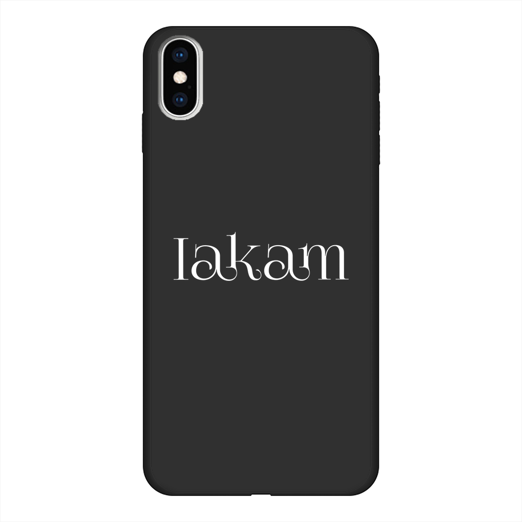 Iakam collec Back Printed Black Soft Phone Case - IAKAM