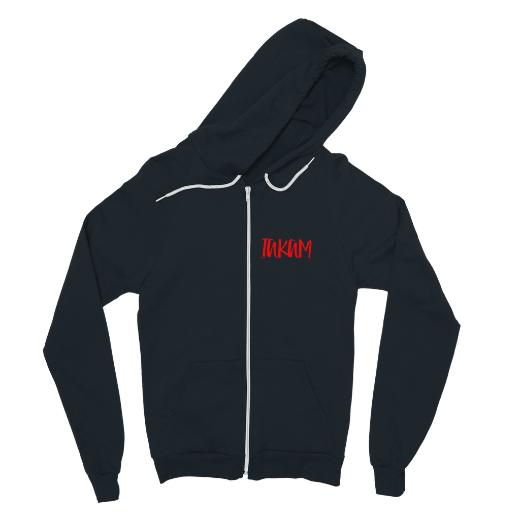 IAKAM Red Classic Adult Zip Hoodie - IAKAM