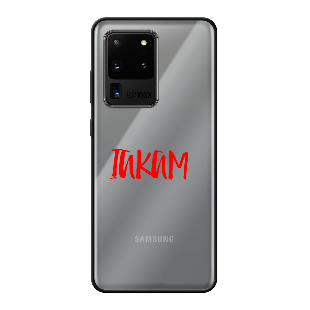 IAKAM Red Back Printed Black Soft Phone Case - IAKAM