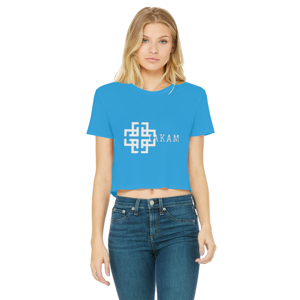 KAM S9 Classic Women's Cropped Raw Edge T-Shirt - IAKAM