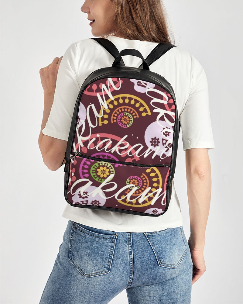 Crazy Skull 1 Classic Faux Leather Backpack - IAKAM