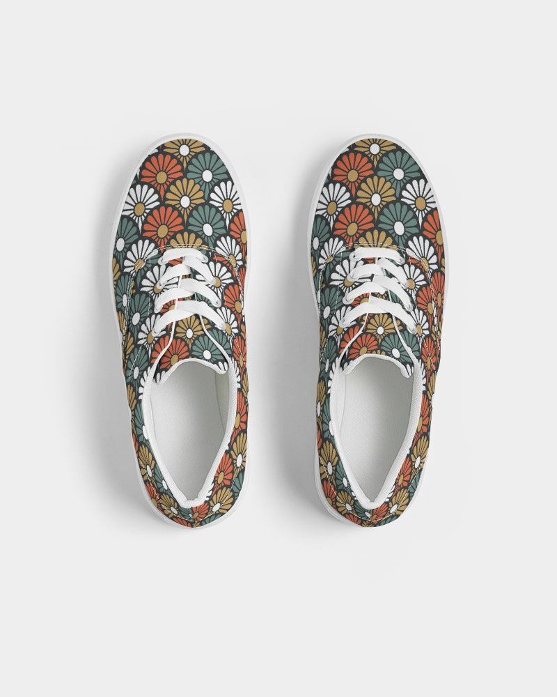 Japan Daisy Women's Lace Up Canvas Shoe - IAKAM