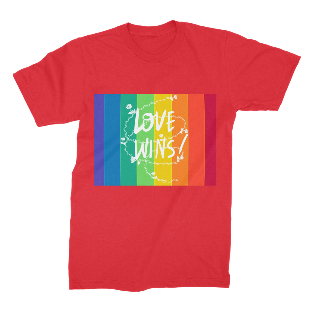 Love Wins Premium Jersey Men's T-Shirt - IAKAM