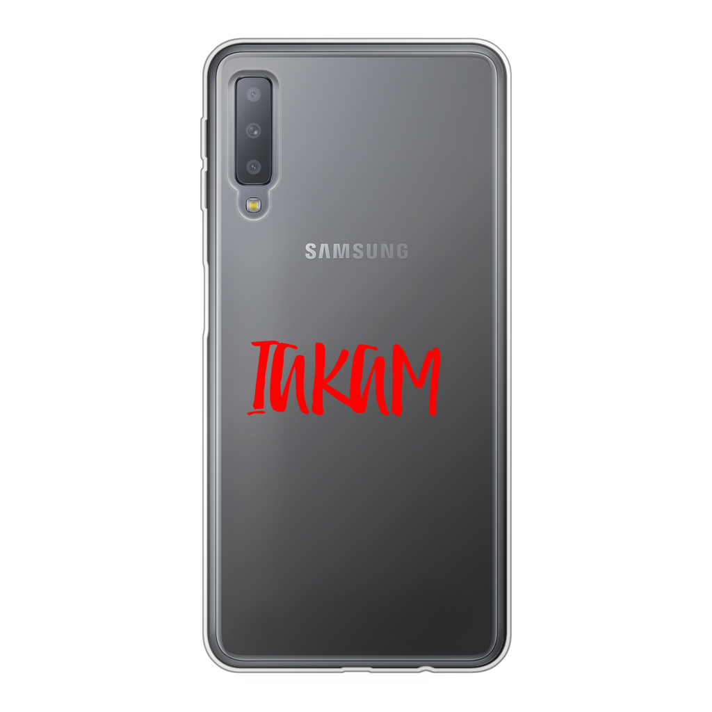 IAKAM Red Back Printed Transparent Soft Phone Case - IAKAM