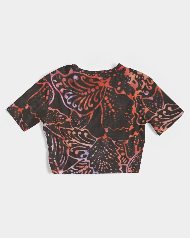 Lady Women's Twist-Front Cropped Tee - IAKAM