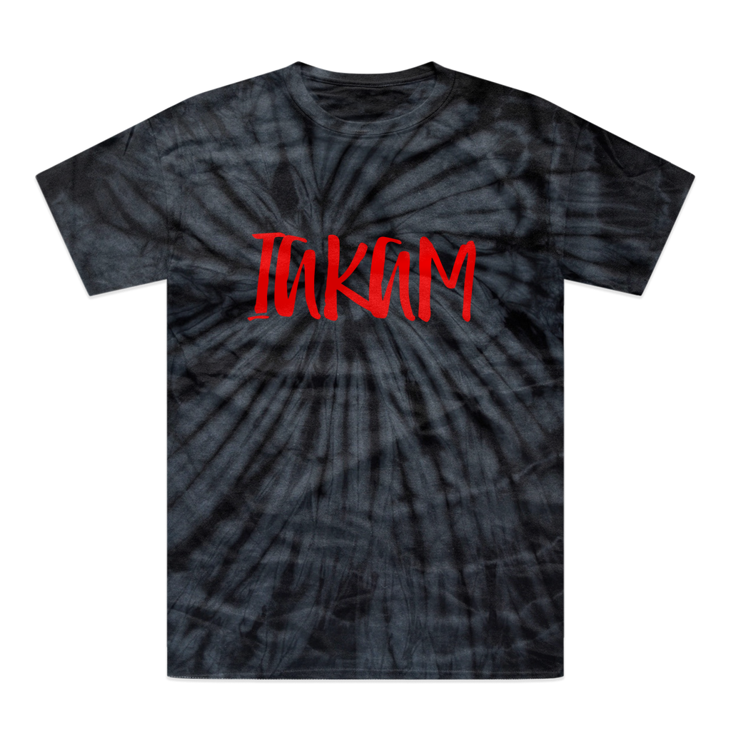 IAKAM Red Tonal Spider Tie-Dye T-Shirt - IAKAM