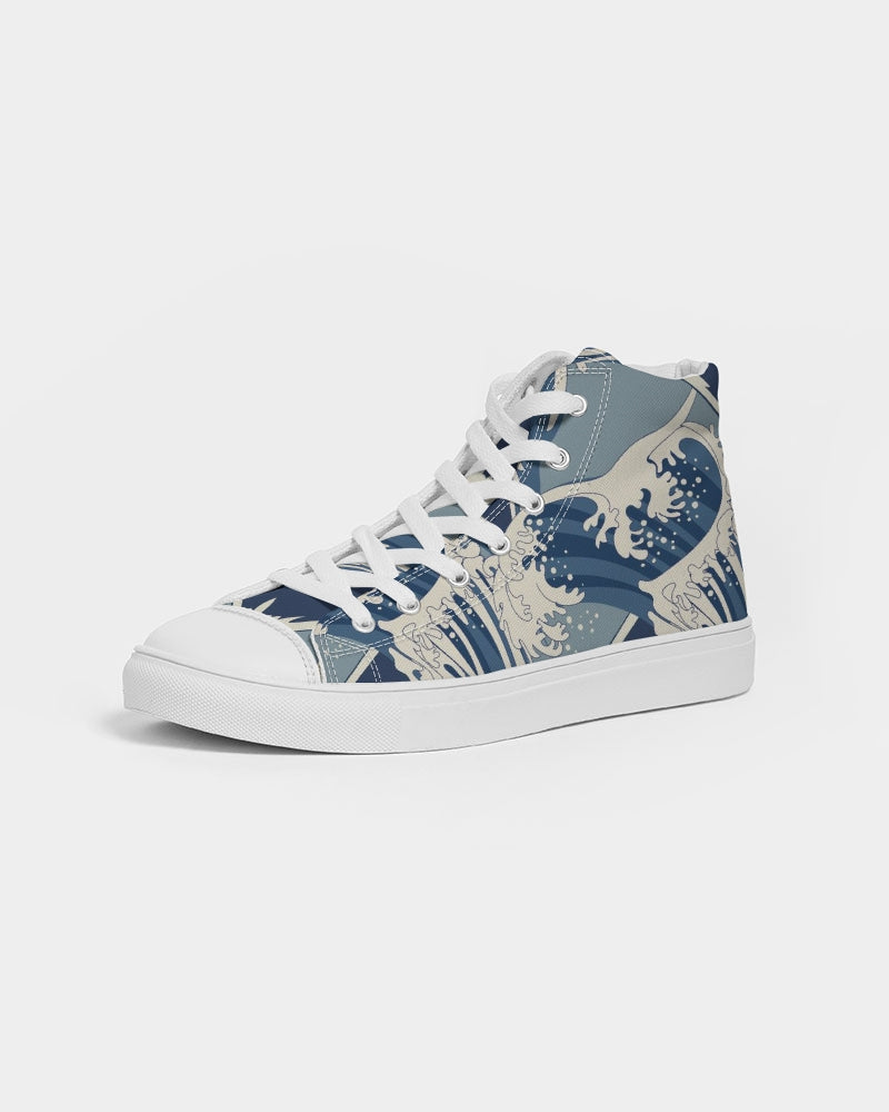 Waves Women's Hightop Canvas Shoe - IAKAM