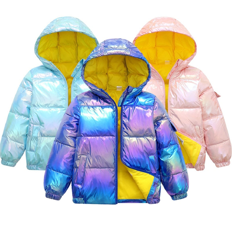 Cotton Candy Down Kids Coat Boys & Girls - IAKAM