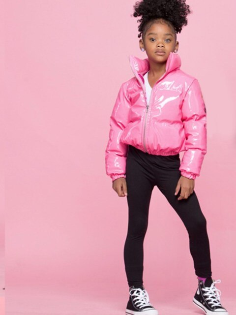 Warm Thick Kids Bubble Coat Solid Zipper Fly Crop  Autumn Winter Children Warm Puffer Jacket - IAKAM
